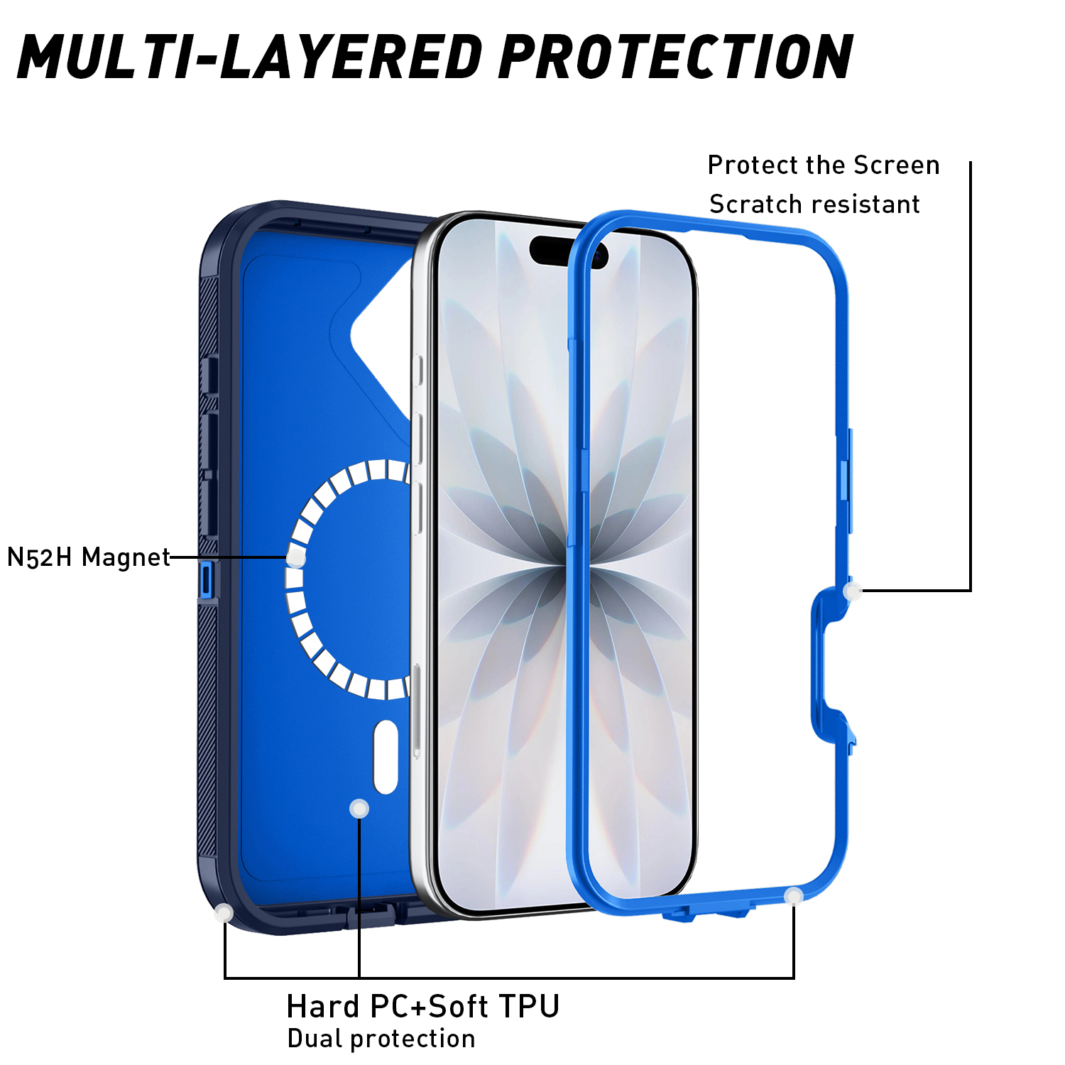 For Magsafe Ott Defender Case  - Phone Cases Heavy Duty reseña y precio