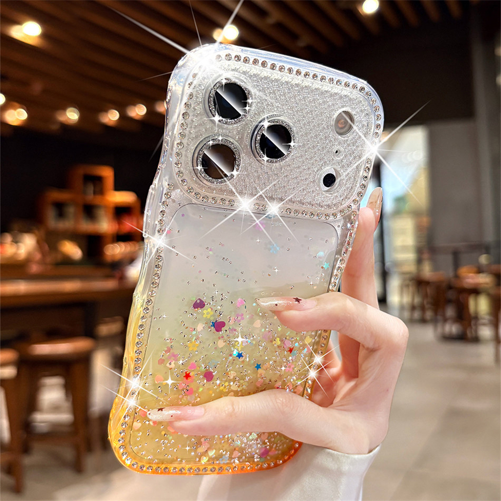Diamond Camera Protect Glitter - Gradient Color Case reseña y precio