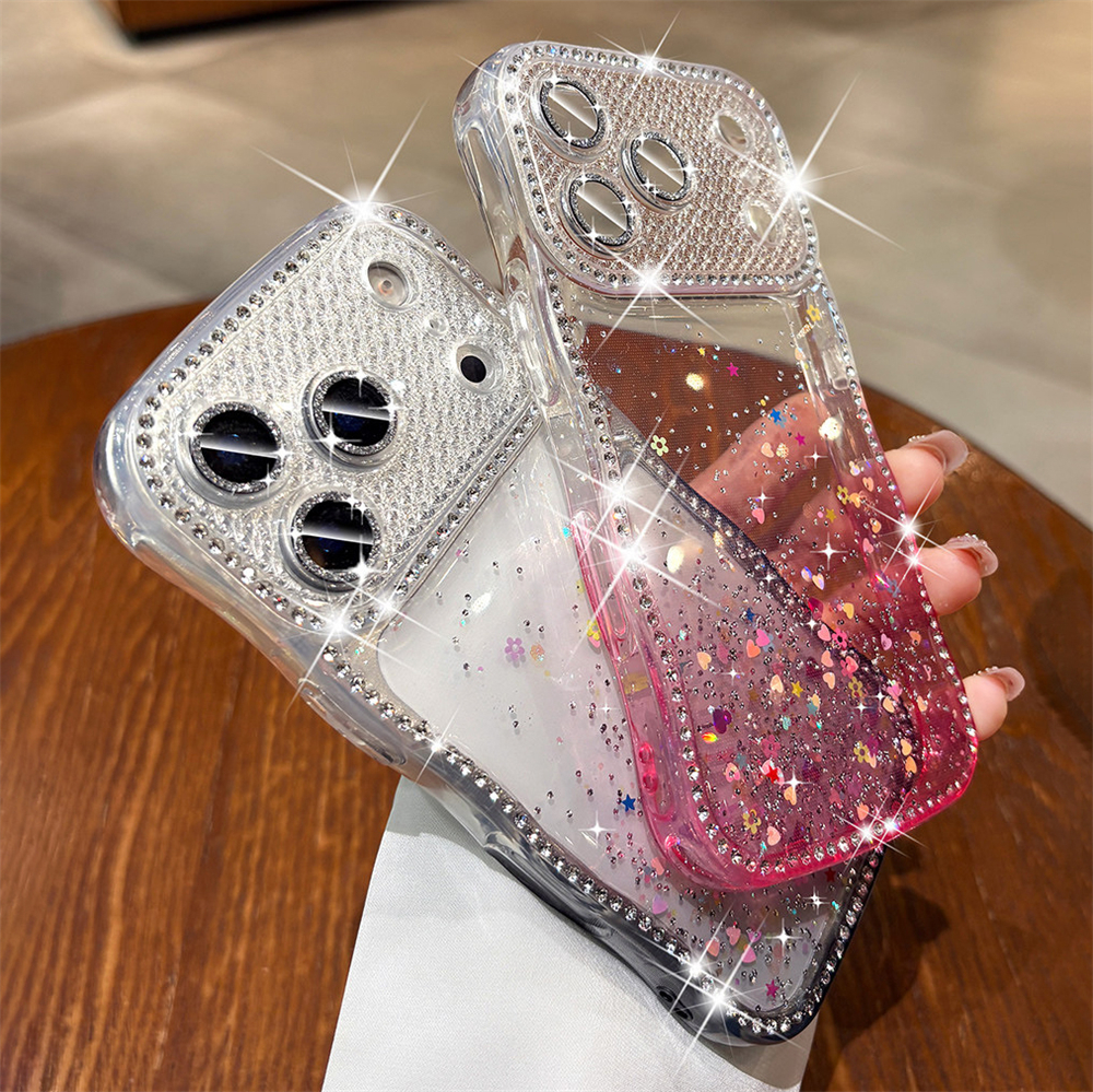 Diamond Camera Protect Glitter - Gradient Color Case reseña y precio