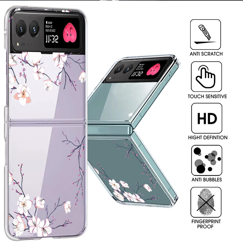 White Flowers Pattern Phone Ca - Phone Cases Motorola reseña y precio