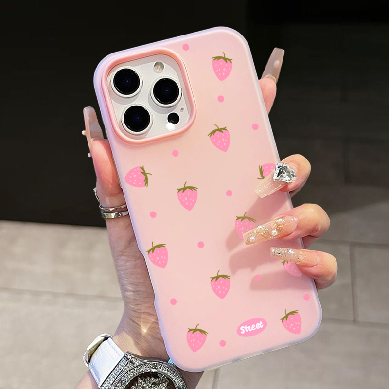 Sweet Pink Strawberry Pattern  - Phone Cases Online reseña y precio