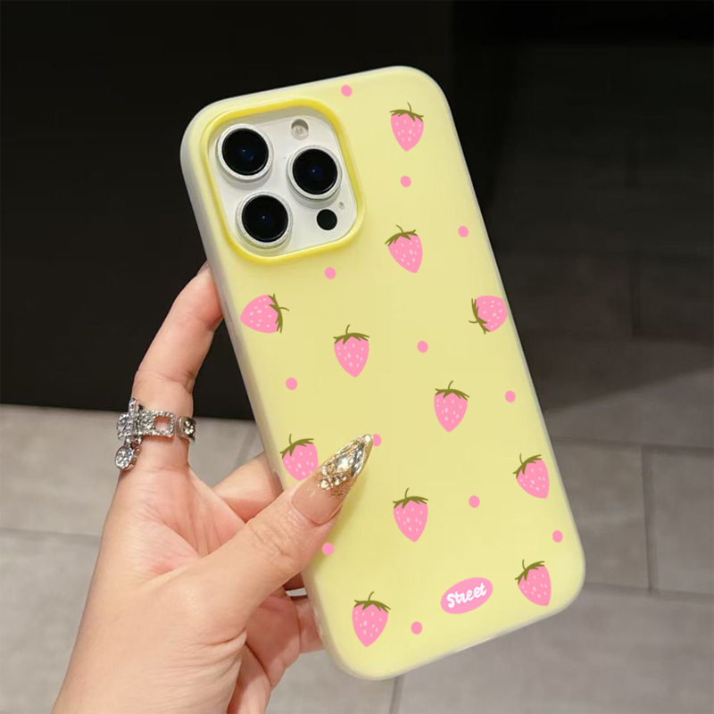 Sweet Pink Strawberry Pattern  - Phone Cases Online reseña y precio