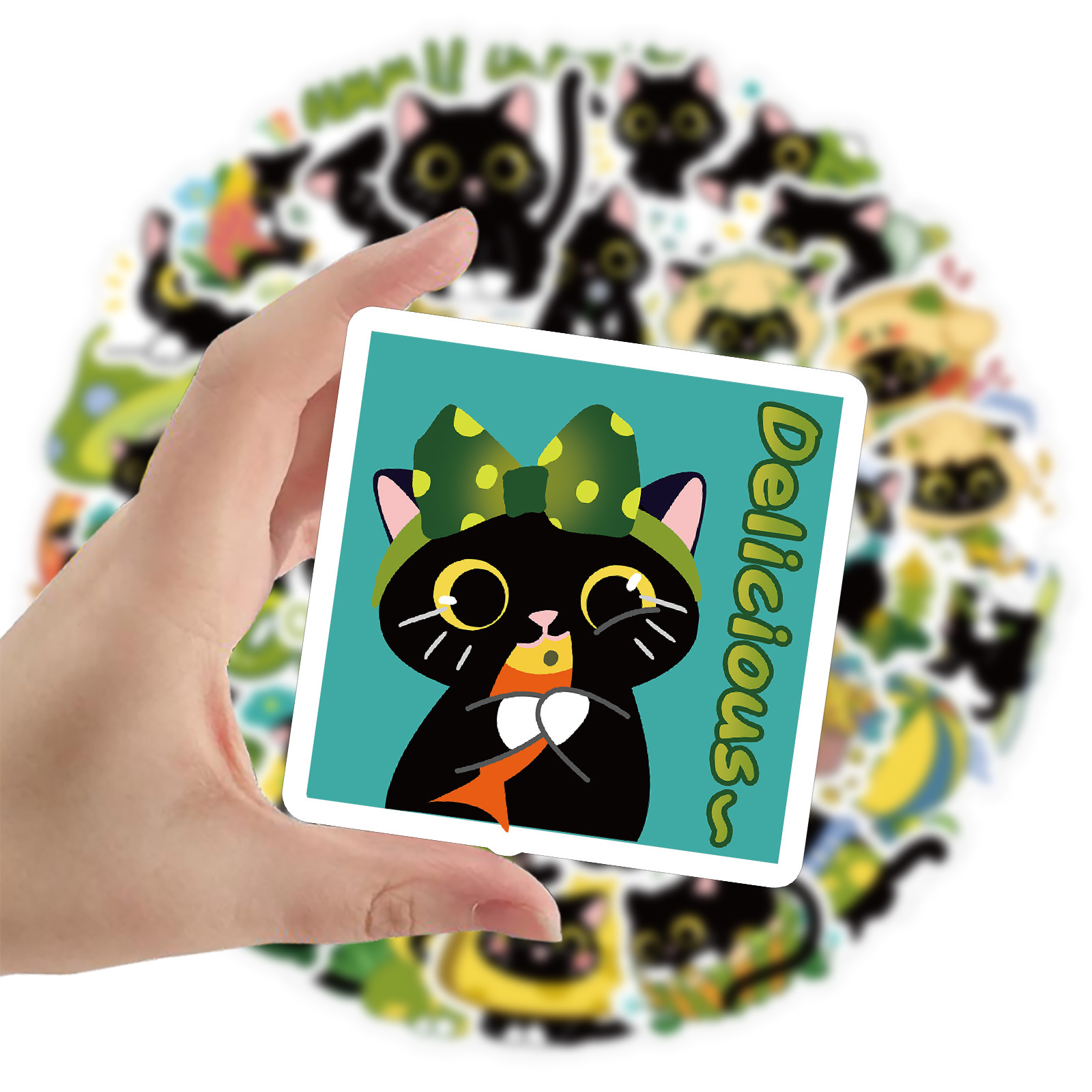 60 Cute Cartoon Black Cat Wate - Phone Cases You Can Design reseña y precio