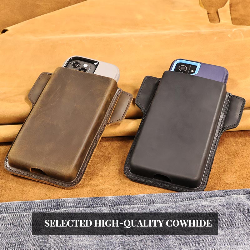 1PCTop Layer Cowhide Men's Mob - Phone Cases Men reseña y precio
