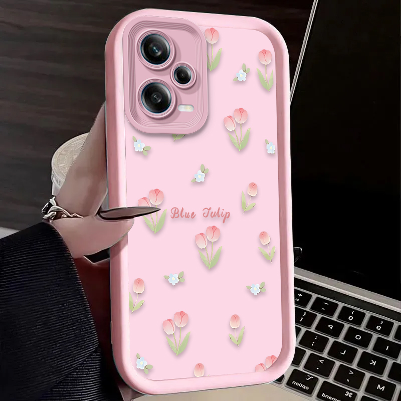 Retro Tulip Flower Phone Case  - Phone Cases Xiaomi 14 reseña y precio