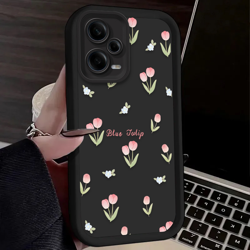Retro Tulip Flower Phone Case  - Phone Cases Xiaomi 14 reseña y precio