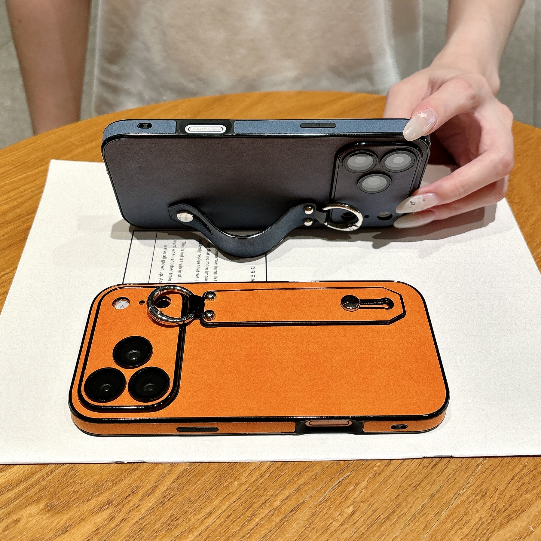 Suede Leather Wrist Strap Hold - Phone Cases Iphone 15 reseña y precio