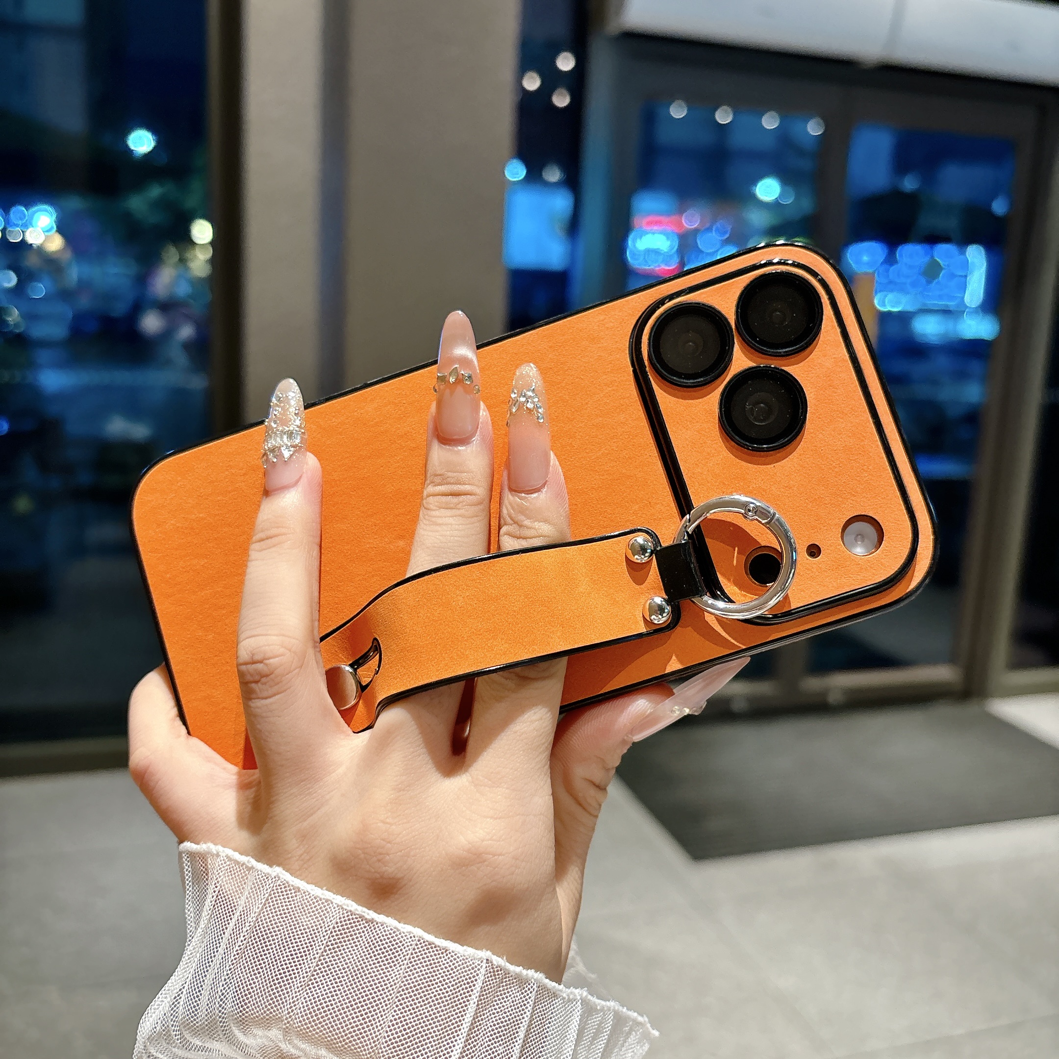 Suede Leather Wrist Strap Hold - Phone Cases Iphone 15 reseña y precio