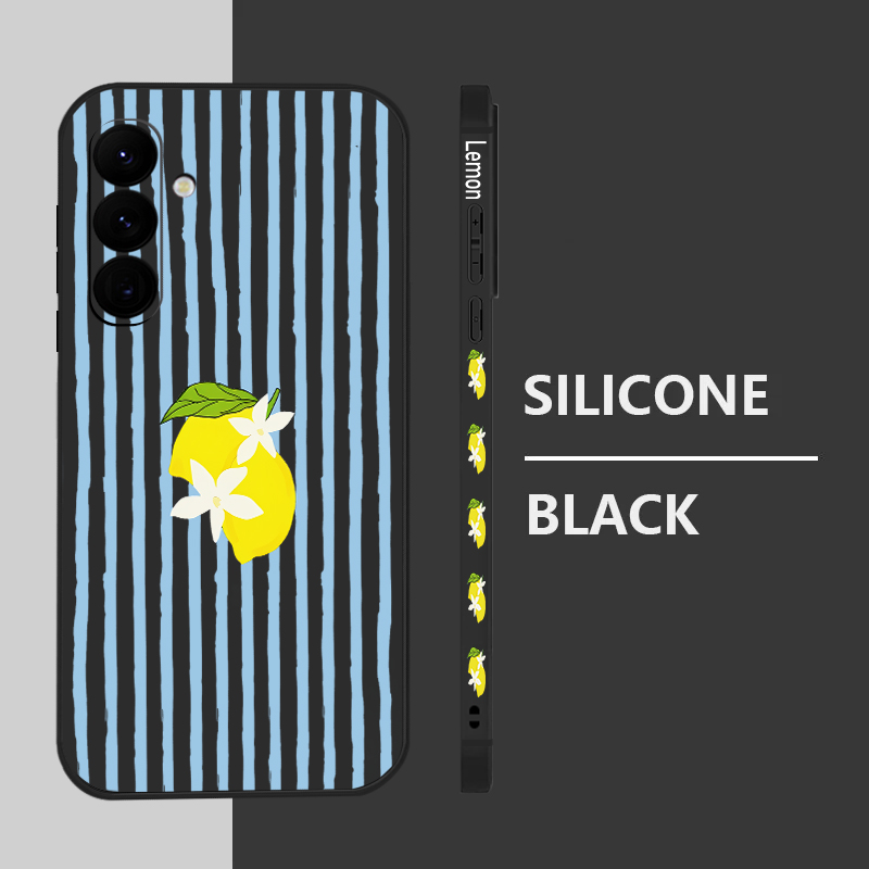 Stripe Lemon Print TPU Phone C - Phone Cases Galaxy S23 reseña y precio