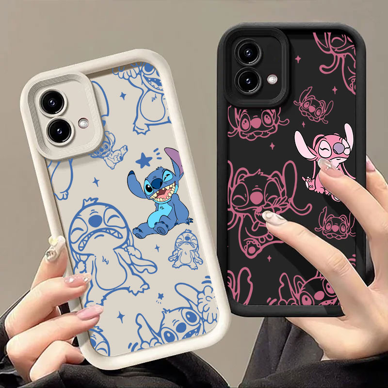 Stitch and Angel Cartoon Phone - Phone Cases Motorola reseña y precio