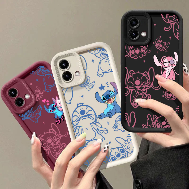 Stitch and Angel Cartoon Phone - Phone Cases Motorola reseña y precio
