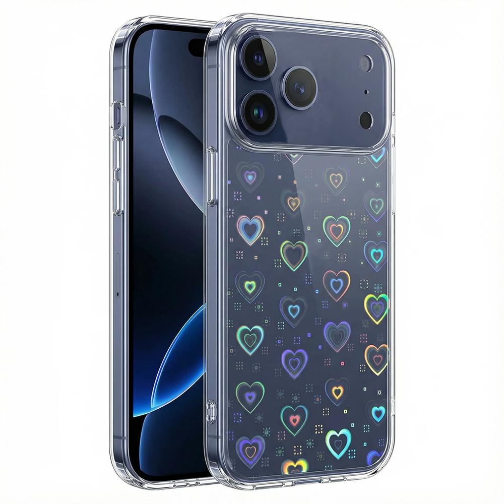 Heart-shaped gradient design.  - Gradient Color Case reseña y precio