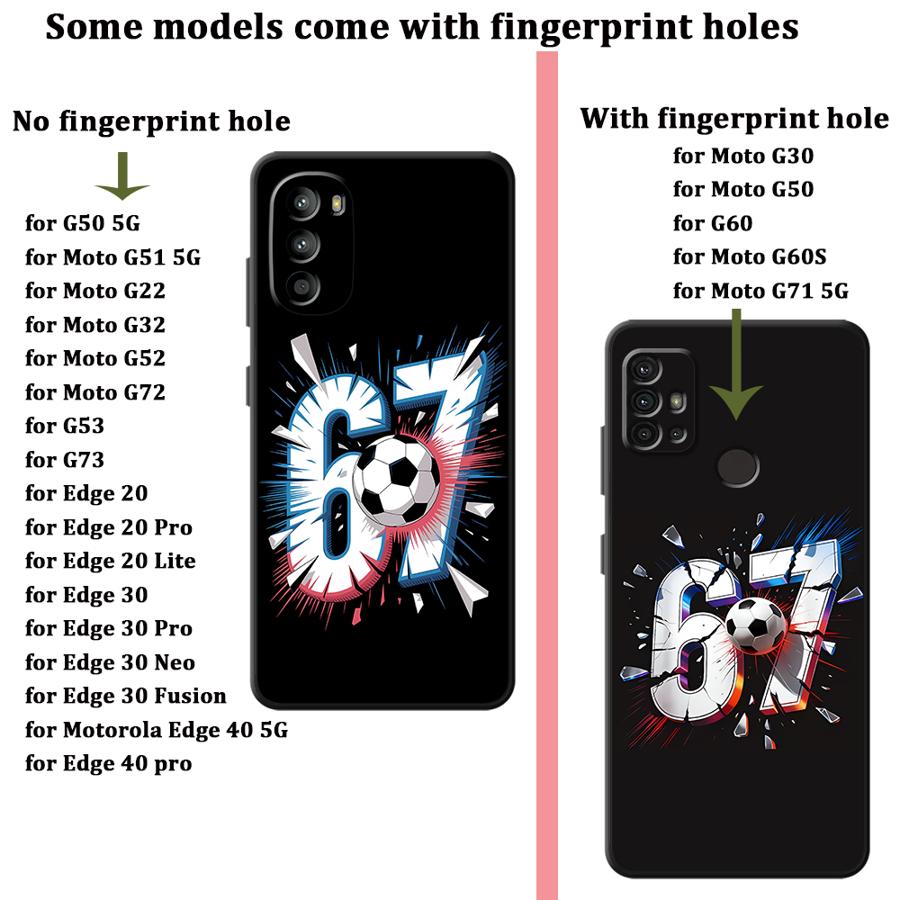 Soccer Number 67 Case for Moto - Phone Cases Motorola reseña y precio
