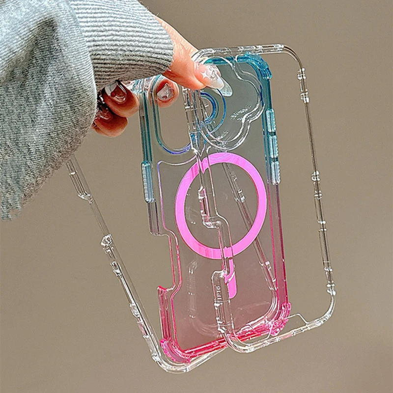 Hottest 3IN1 Gradient Clear fo - Gradient Color Case reseña y precio