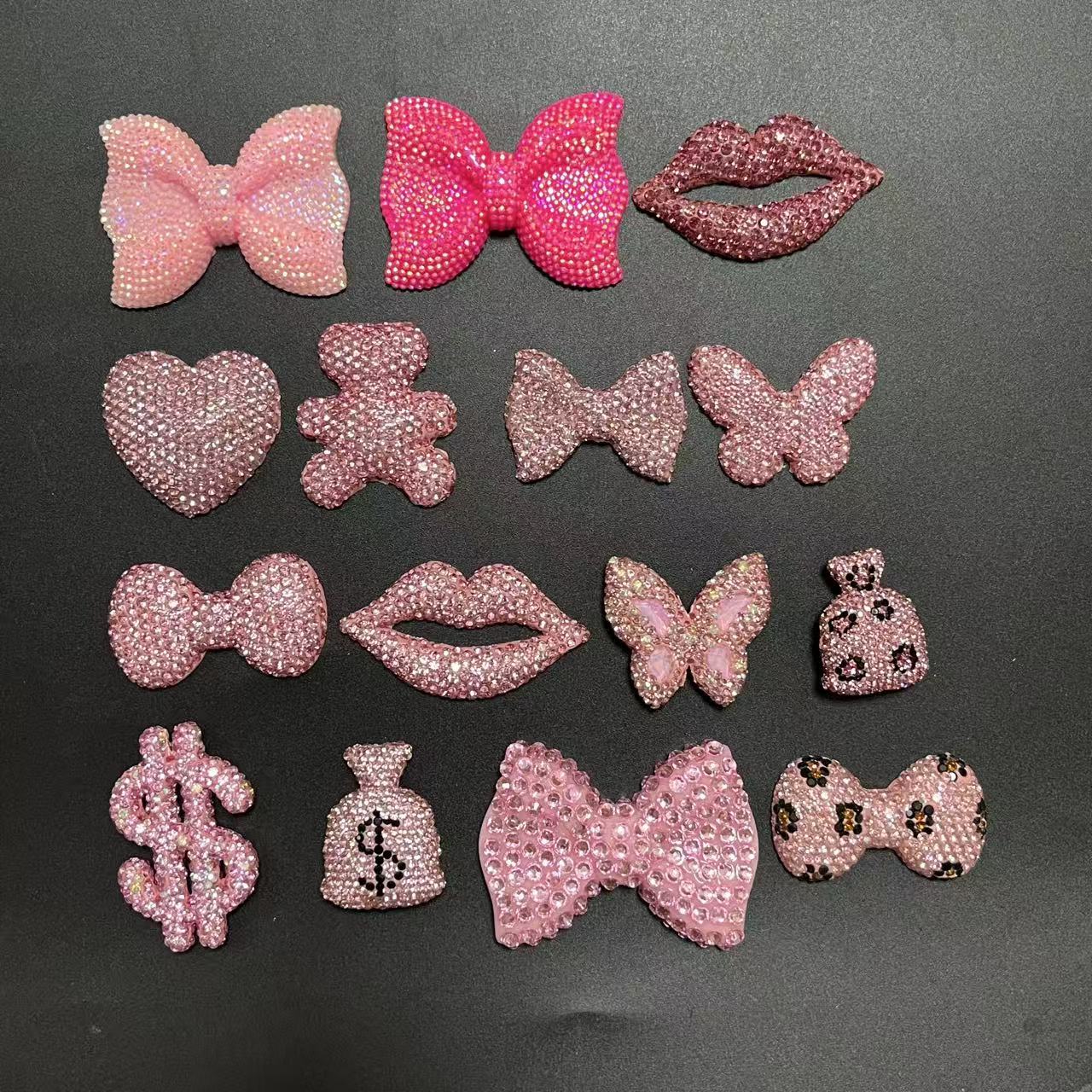 2Pcs Kawaii Bling Pink Diamond - Phone Cases Junk reseña y precio