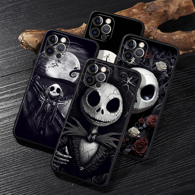 Jack Skellington Black Art Dis - Phone Cases Iphone 15 reseña y precio