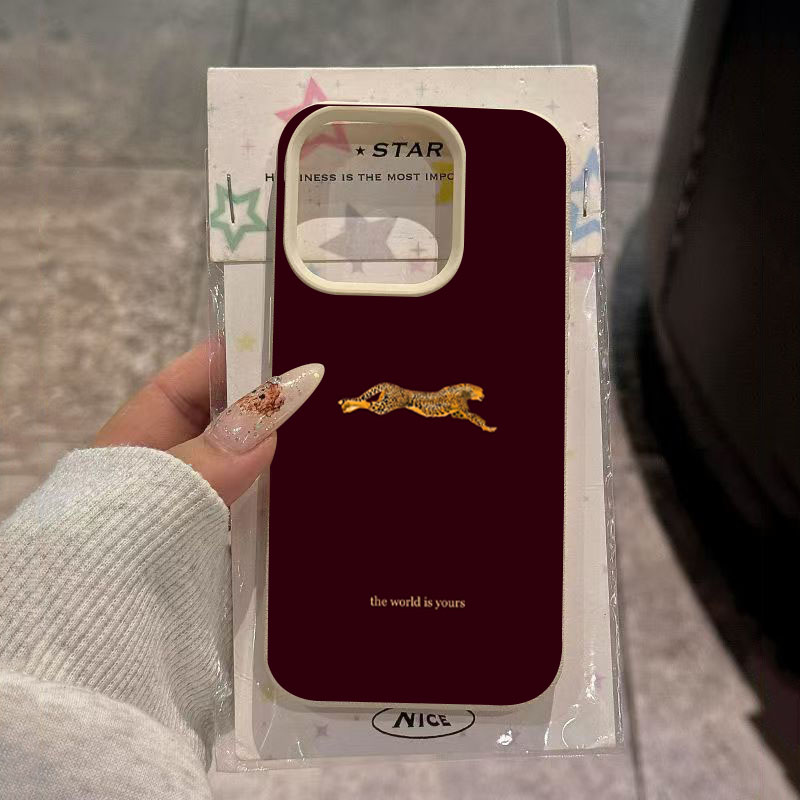 Minimalist Leopard Running Pat - Phone Cases Trendy reseña y precio