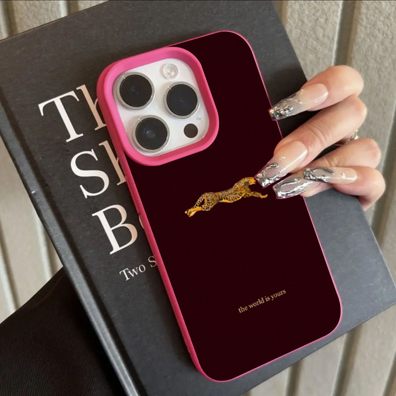 Minimalist Leopard Running Pat - Phone Cases Trendy reseña y precio