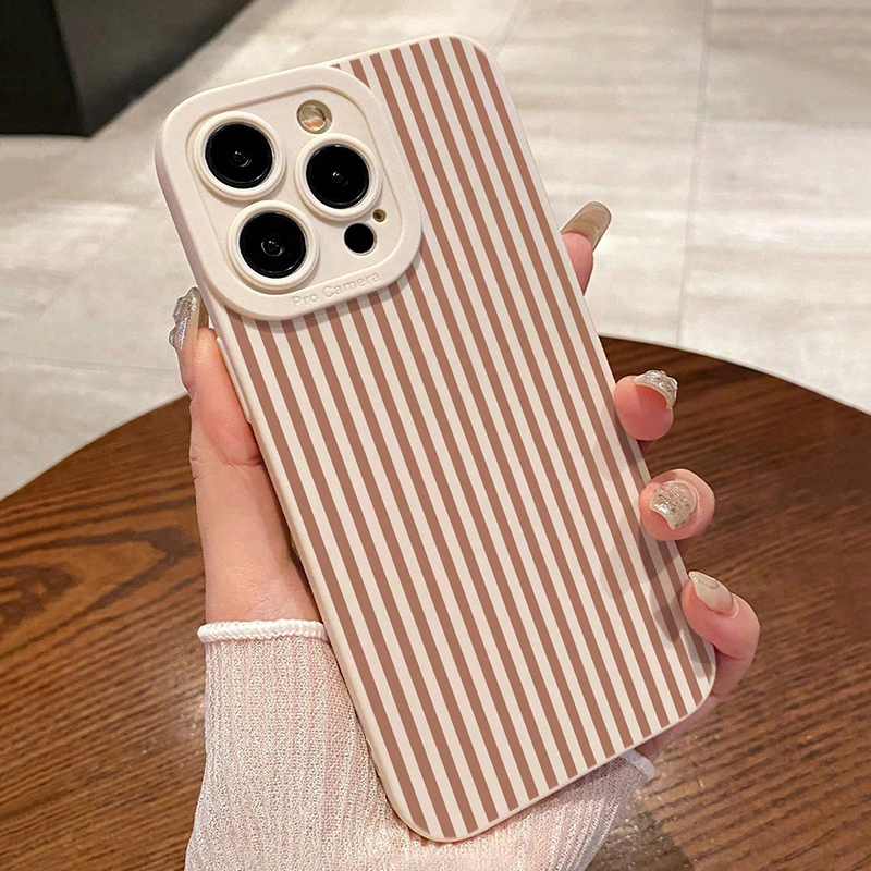 Pink Striped Painted Anti-Drop - Phone Cases Iphone 15 reseña y precio