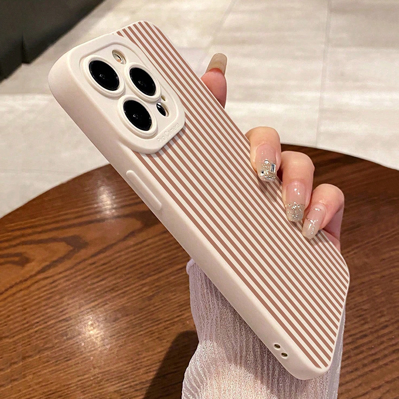 Pink Striped Painted Anti-Drop - Phone Cases Iphone 15 reseña y precio