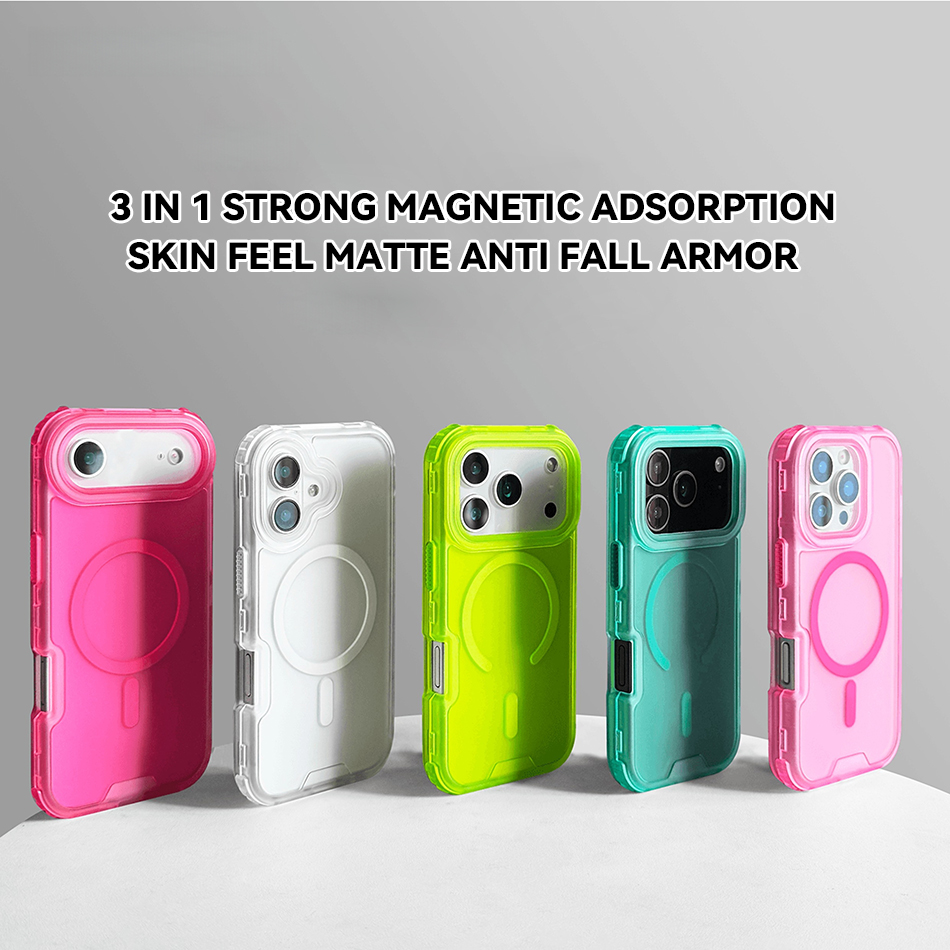 Magnetic 3 in 1 Neon Color Hea - Phone Cases Heavy Duty reseña y precio